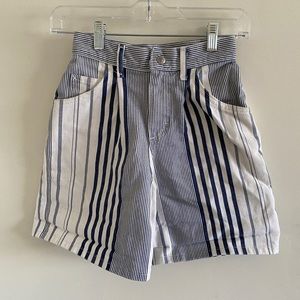 vintage Lee 90’s stripe denim shorts